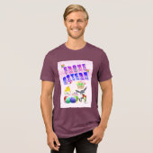 Frohe Ostern Tri-Blend Shirt (Voorkant volledig)