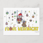 Frohe Weihnacht briefkaart door Nicole Janes (Voorkant)