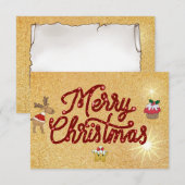 Frohe Weihnacht Kaart (Voorkant / Achterkant)