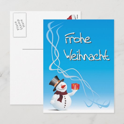 Frohe Weihnacht... / Vrolijk kerstfeest Feestdagenkaart (Voorkant / Achterkant)