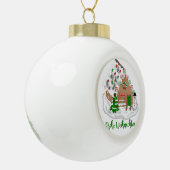Frohe Weihnachten Anhänger Keramik Baumschmuck Keramische Bal Ornament (Links)