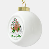 Frohe Weihnachten Anhänger Keramik Baumschmuck Keramische Bal Ornament (Rechts)