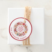 Frohe Weihnachten Bedankjes Labels (In situ)