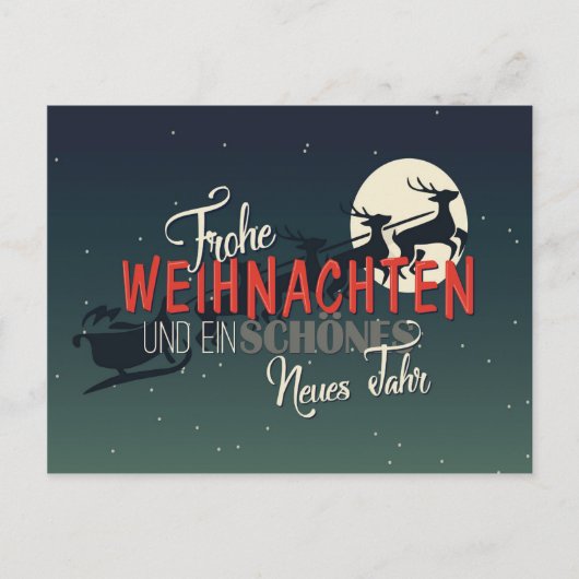 Frohe Weihnachten Briefkaart (Voorkant)