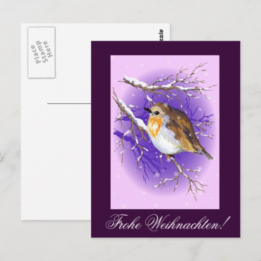 Frohe Weihnachten! Briefkaart (Voorkant / Achterkant)