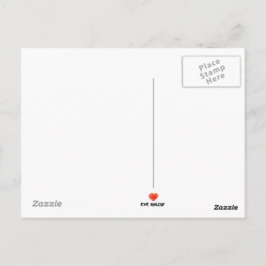 Frohe Weihnachten! Briefkaart (Achterkant)