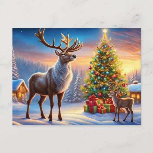 Frohe Weihnachten  Briefkaart (Voorkant)