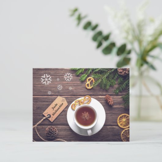 Frohe Weihnachten Briefkaart (Staand voorkant)