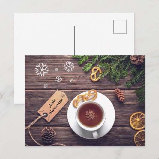 Frohe Weihnachten Briefkaart (Voorkant / Achterkant)