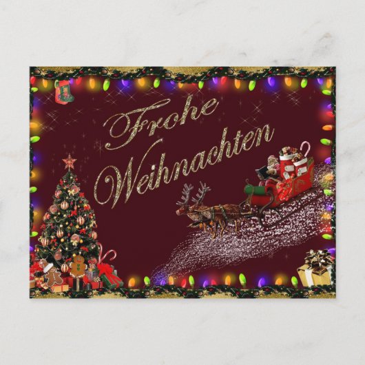 Frohe Weihnachten Briefkaart (Voorkant)