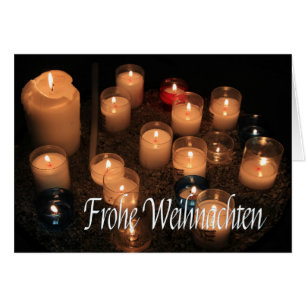 Frohe Weihnachten Burning candles kermas