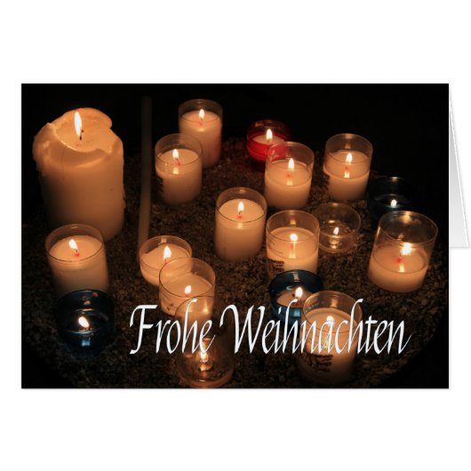Frohe Weihnachten Burning candles kermas (Voorkant Horizontaal)