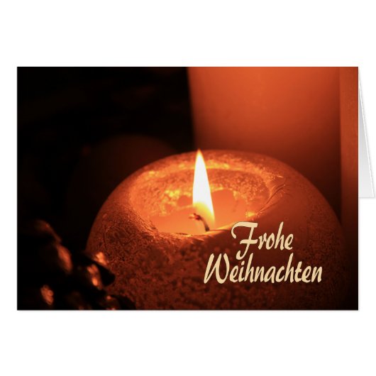 Frohe Weihnachten Burning candles kermas (Voorkant Horizontaal)