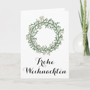 Frohe Weihnachten, Duits kerstfeest Feestdagen Kaart