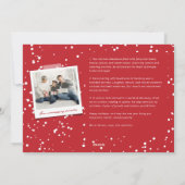 'Frohe Weihnachten' Duits Vrolijk Kerstfeest 3 Fot Feestdagenkaart (Achterkant)