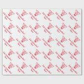 Frohe Weihnachten Duits Vrolijk Kerstfeest gewoont Cadeaupapier (Vlak)