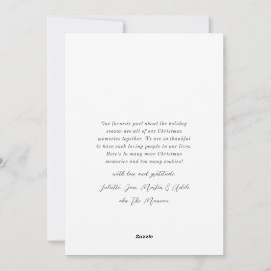 Frohe Weihnachten Duitse Kerst 4 Fotocollage Feestdagenkaart (Achterkant)