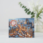 Frohe Weihnachten Duitse Kerst Feestdagenkaart (Staand voorkant)