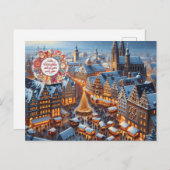 Frohe Weihnachten Duitse Kerst Feestdagenkaart (Voorkant / Achterkant)