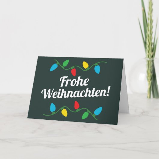 Frohe Weihnachten | Duitse kerst Kaart (Voorkant)