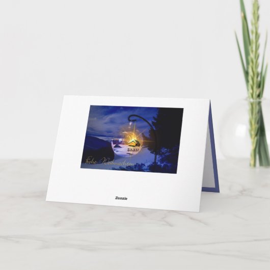 Frohe Weihnachten Duitse kerst personaliseren Kaart (Achterkant)