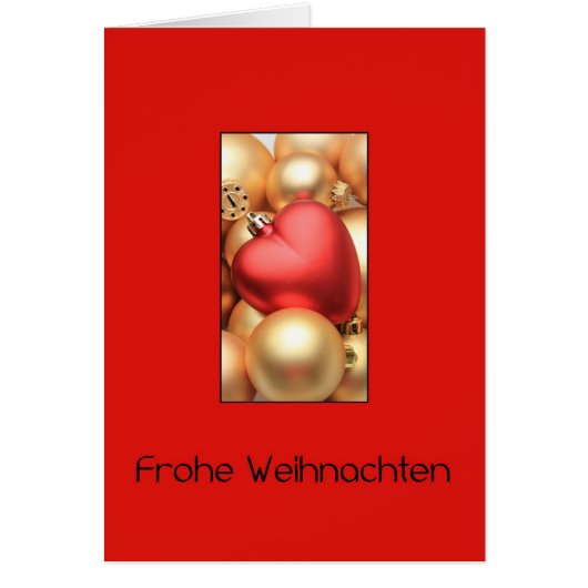Frohe Weihnachten, duitse kerstkaart (Voorkant)
