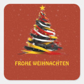 FROHE WEIHNACHTEN DUITSE STICKER (Voorkant)