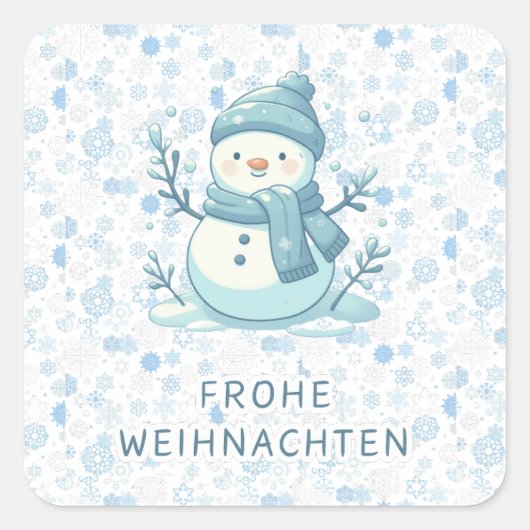 FROHE WEIHNACHTEN DUITSE STICKER (Voorkant)