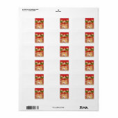 Frohe Weihnachten Etiket (Full Sheet)