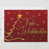Frohe Weihnachten Feestdagenkaart (Voorkant)