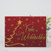 Frohe Weihnachten Feestdagenkaart (Staand voorkant)