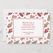 Frohe Weihnachten Feestdagenkaart (Achterkant)