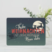 Frohe Weihnachten Feestdagenkaart (Staand voorkant)