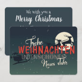 Frohe Weihnachten Feestdagenkaart (Voorkant / Achterkant)