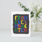 Frohe Weihnachten Feestdagenkaart (Staand voorkant)