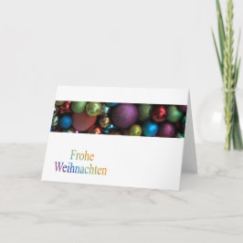 Frohe Weihnachten German KerstKaart Feestdagen Kaart
