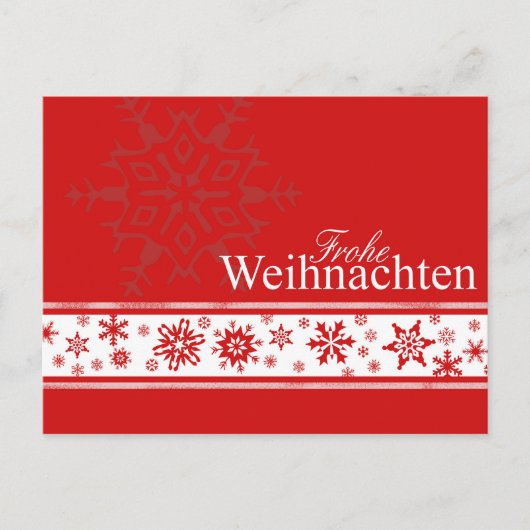 Frohe Weihnachten German KerstKaart Feestdagenkaart (Voorkant)