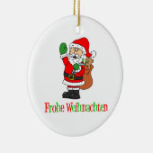 Frohe Weihnachten German Kerstkerstkerstkerstkerst Keramisch Ornament (Rechts)