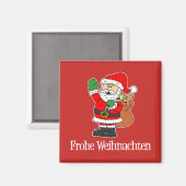 Frohe Weihnachten German Kerstkerstkerstkerstkerst Magneet (Voorkant / Achterkant)