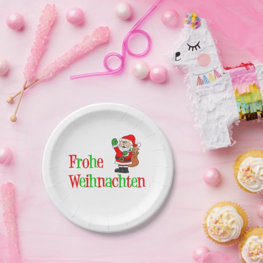 Frohe Weihnachten German Kerstkerstkerstkerstkerst Papieren Bordje (Feest)