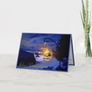 Frohe Weihnachten German Kerstmis Personalize Kaart