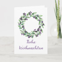 Frohe Weihnachten, German Kerstwreath Holida
