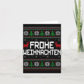 Frohe Weihnachten German Merry Christmas Holidays  Kaart (Voorkant)