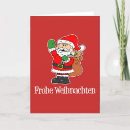 Frohe Weihnachten German Merry Kerstkerstkerstkers Feestdagen Kaart