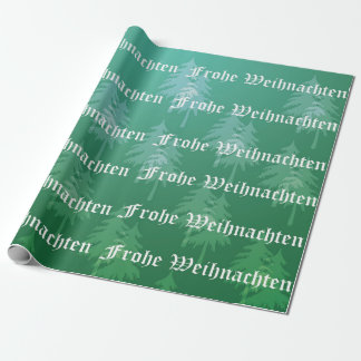 Frohe Weihnachten - German Merry Kerstmis Cadeaupapier