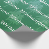 Frohe Weihnachten - German Merry Kerstmis Cadeaupapier (Hoek)