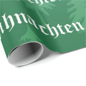 Frohe Weihnachten - German Merry Kerstmis Cadeaupapier (Rol Hoek)