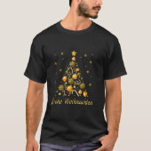 Frohe Weihnachten German Tree Kerstdecoration T-shirt (Voorkant)