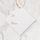 Frohe Weihnachten Gold Bedankjes Labels (Achterkant)