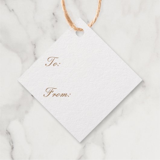 Frohe Weihnachten Gold Bedankjes Labels (Achterkant)